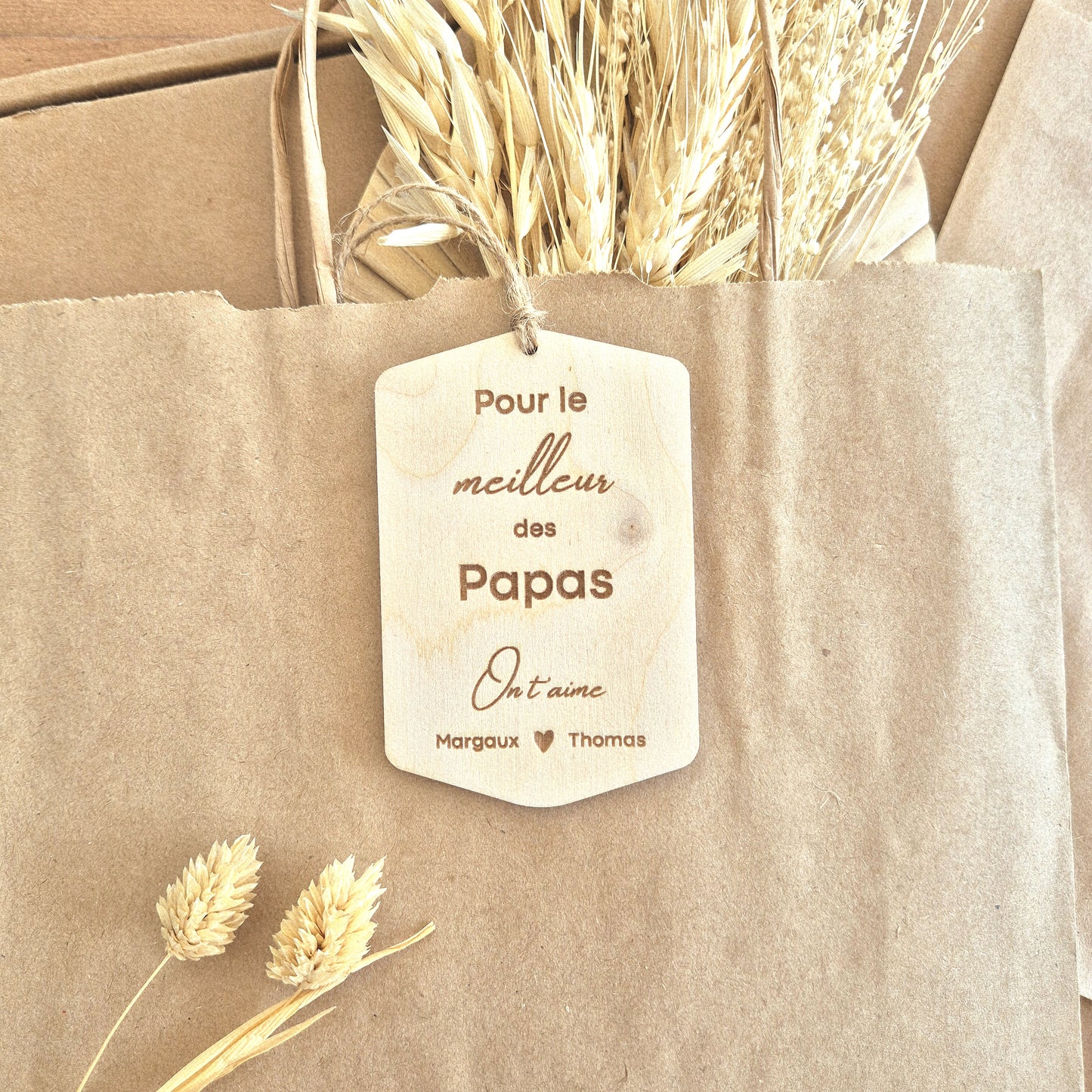 Étiquette cadeau personnalisée - Papa