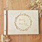 Livre d'or personnalisé sur mesure - Couronne de fleurs