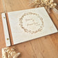 Livre d'or personnalisé sur mesure - Couronne de fleurs