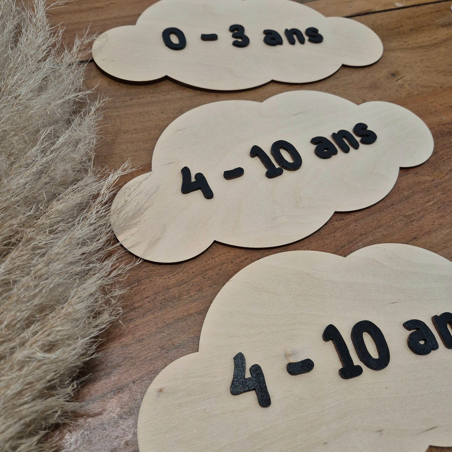 Pancartes sur-mesure pour boutique de vêtements enfants