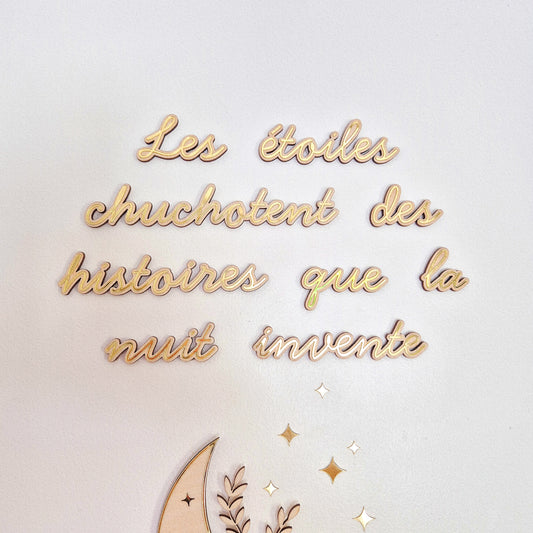 Phrase décorative murale - Rêverie
