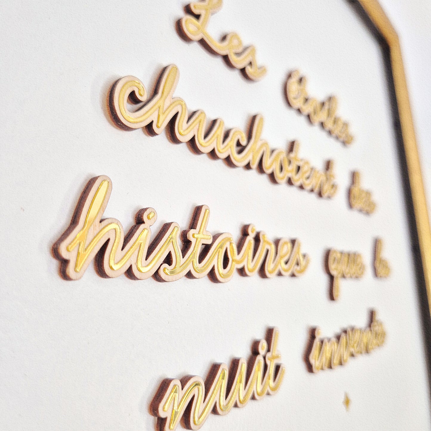 Phrase décorative murale - Rêverie