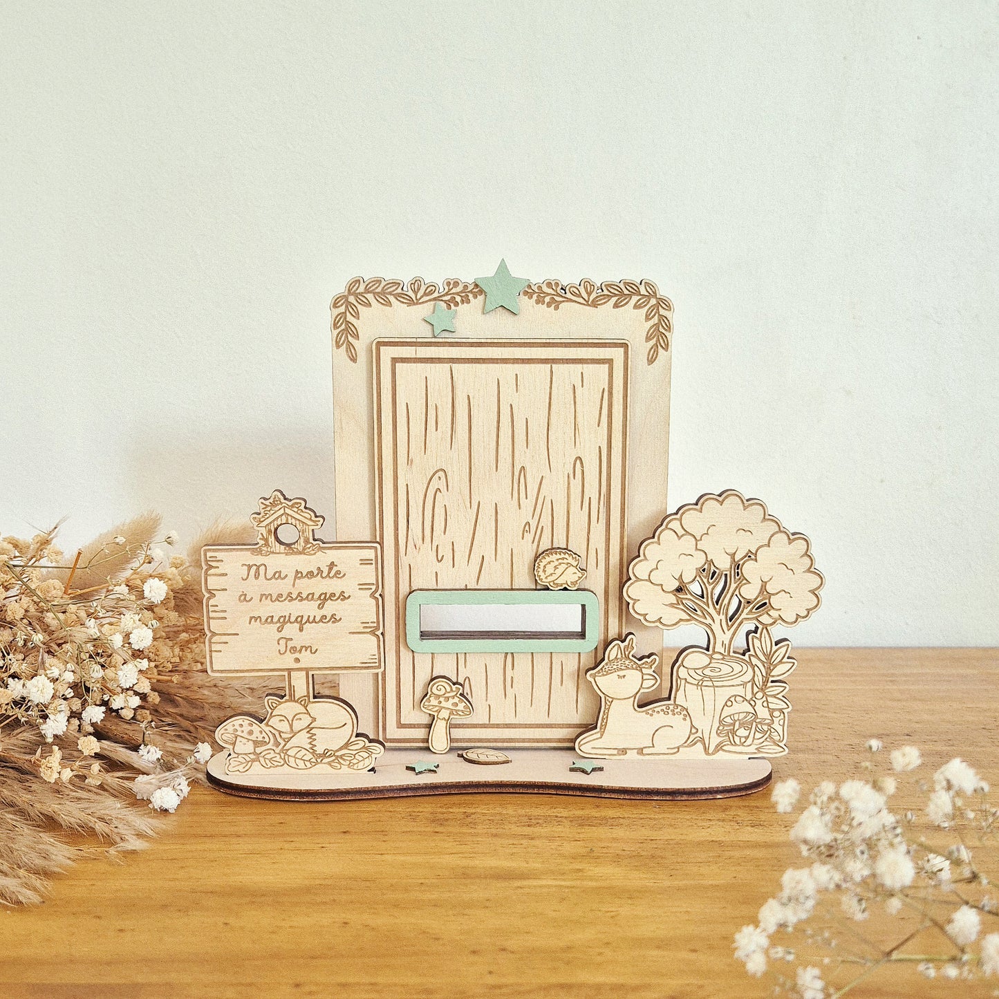 Mini porte à messages magiques personnalisée - Forêt des songes