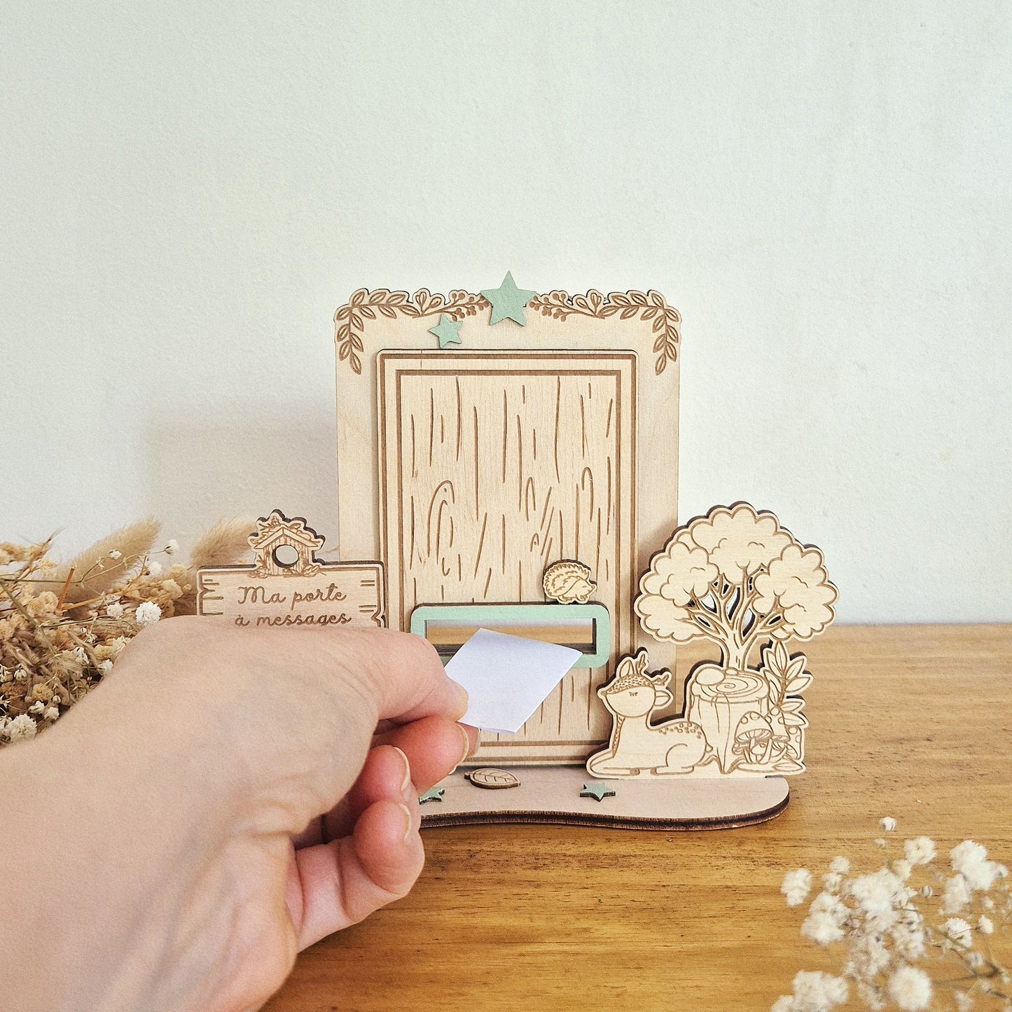 Mini porte à messages magiques personnalisée - Forêt des songes