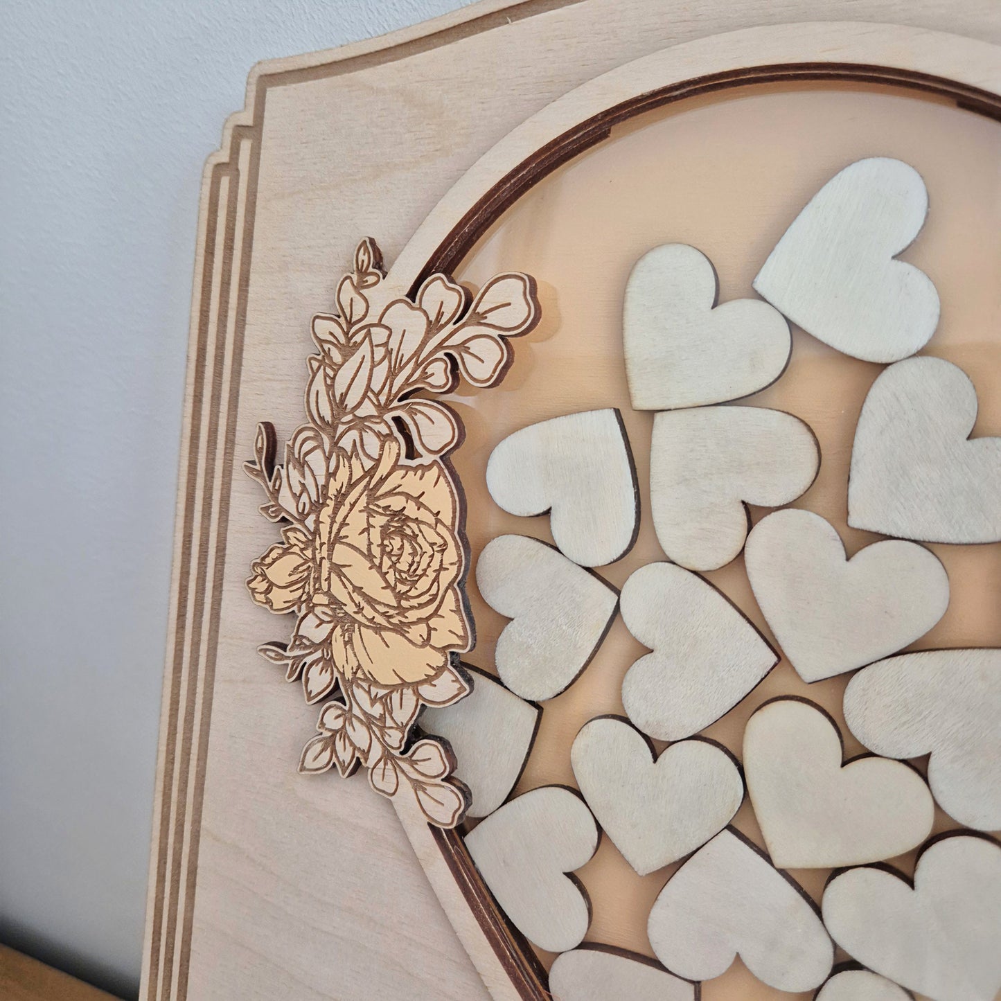 Livre d'or revisité mariage - Tableau tirelire personnalisé