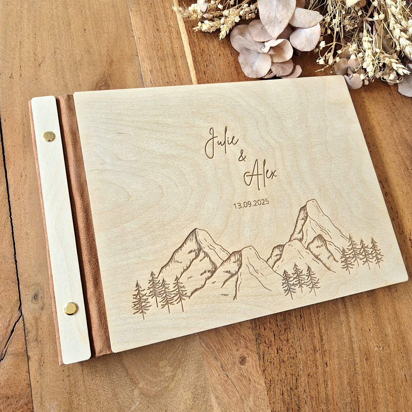 Livre d'or personnalisé sur mesure - Montagnes