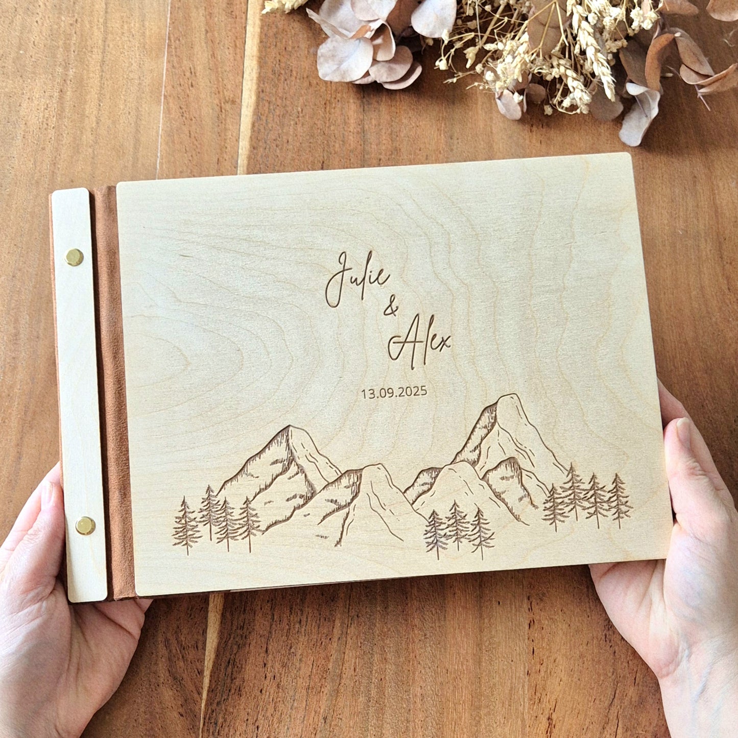 Livre d'or personnalisé sur mesure - Montagnes