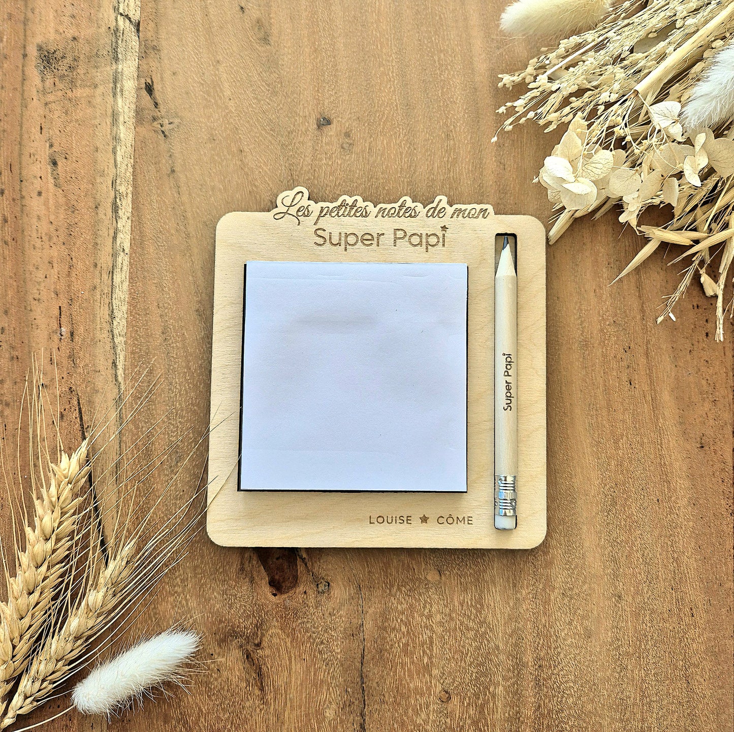 Support à bloc notes personnalisé cadeau Papy