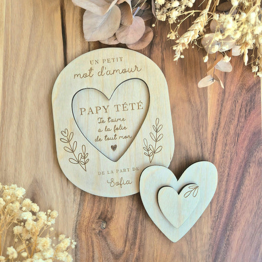 Carte surprise cadeau Papy personnalisée