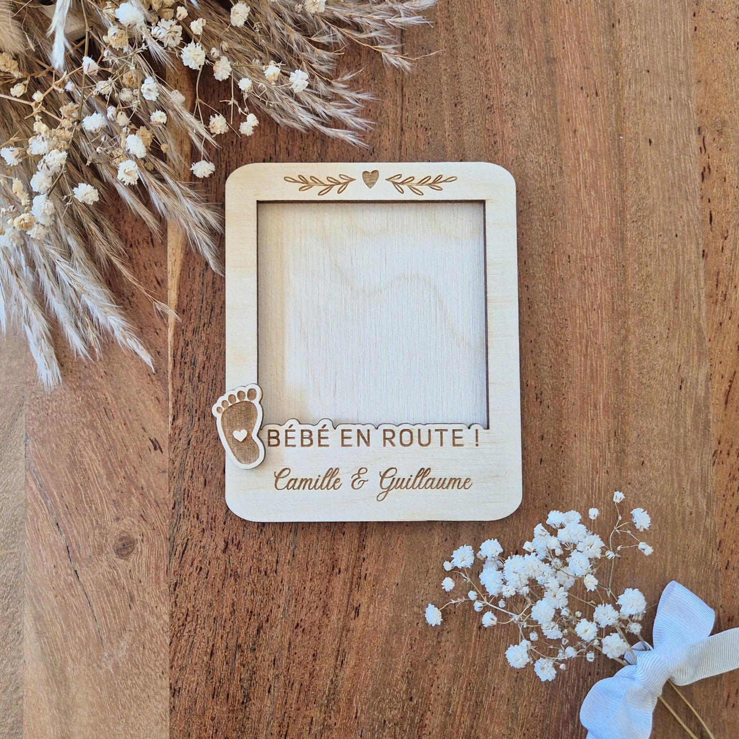 Magnet Polaroïd photo personnalisé - Annonce grossesse