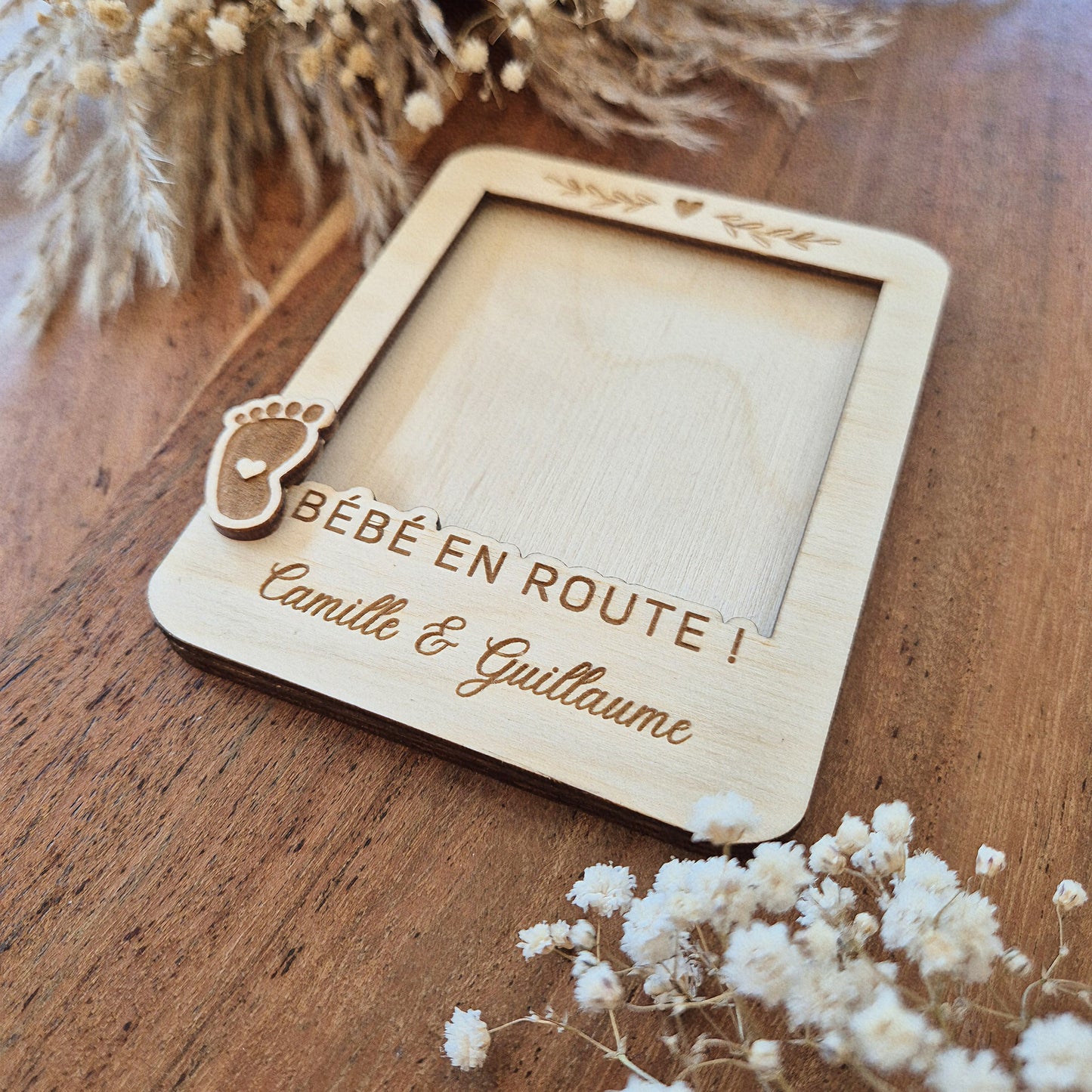 Magnet Polaroïd photo personnalisé - Annonce grossesse