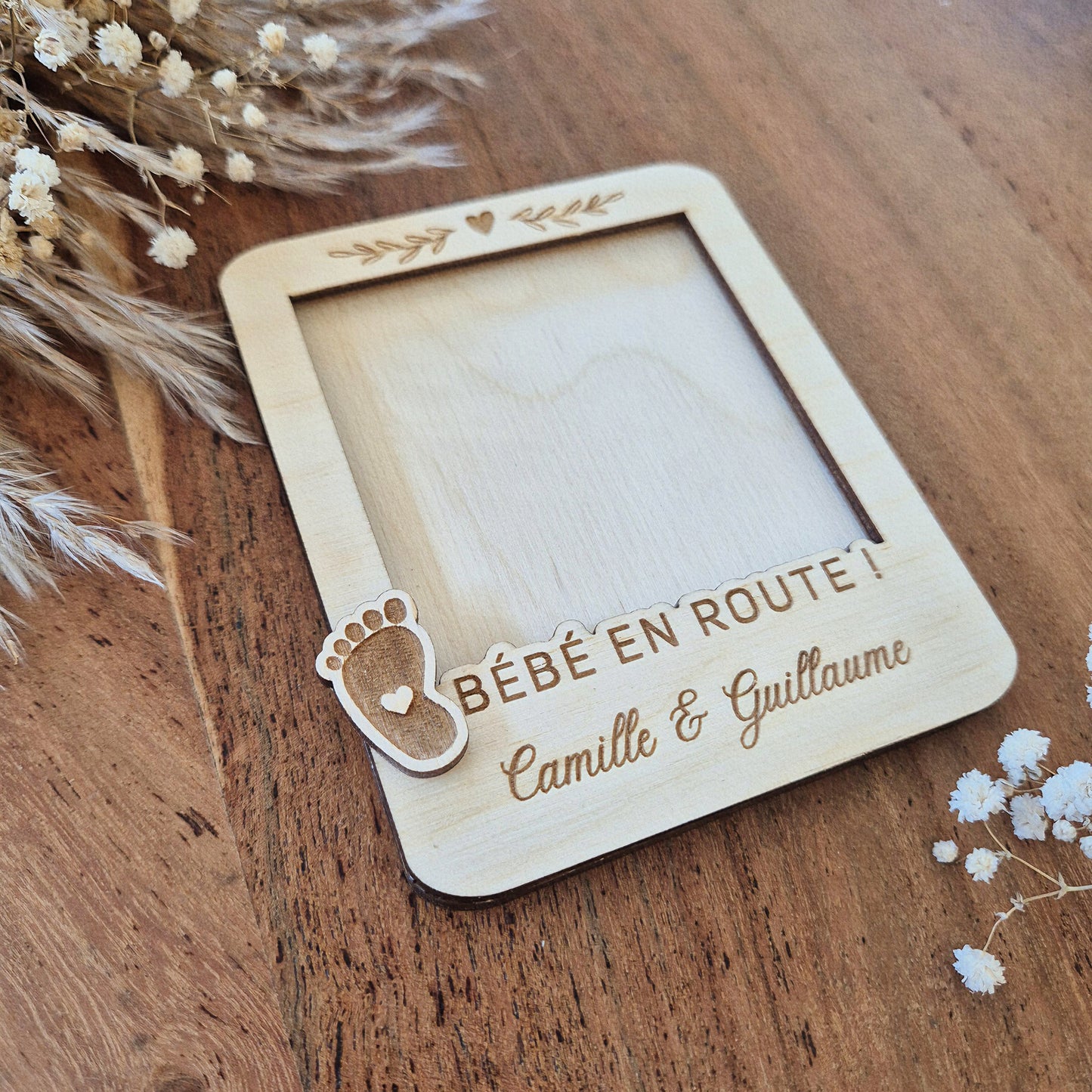 Magnet Polaroïd photo personnalisé - Annonce grossesse