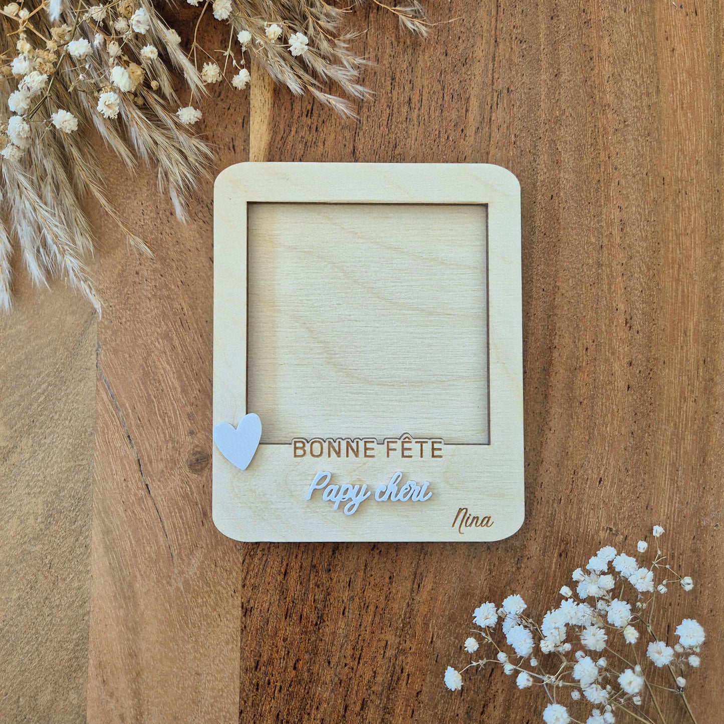 Magnet Polaroïd photo personnalisable - Cadeau / fête Papy