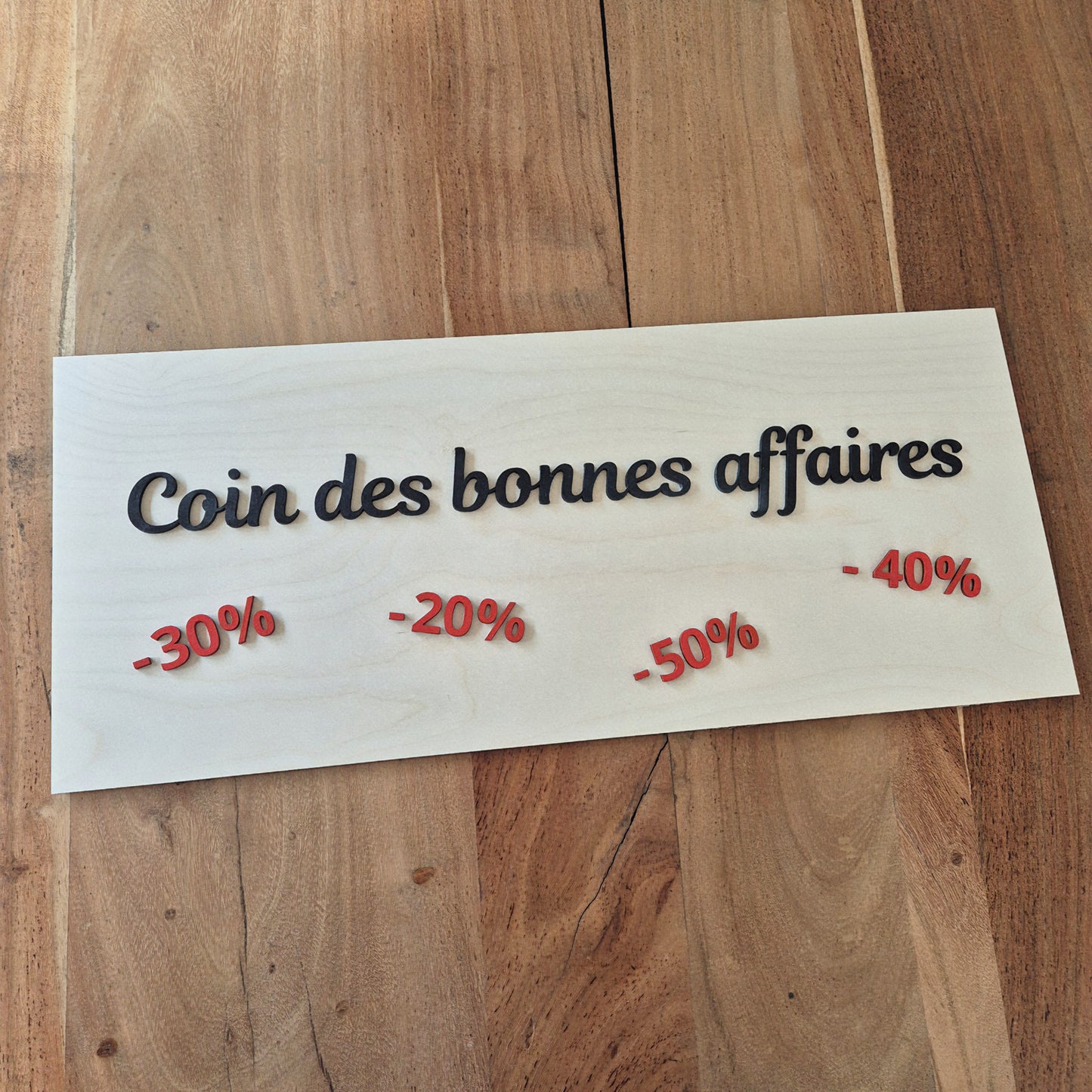 Pancarte sur-mesure pour boutique