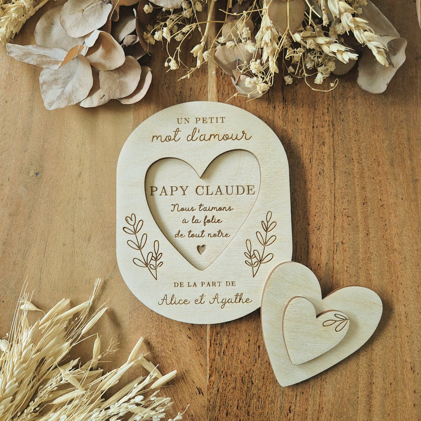 Carte surprise cadeau Papy personnalisée