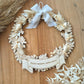 Couronne fleurs séchées personnalisée