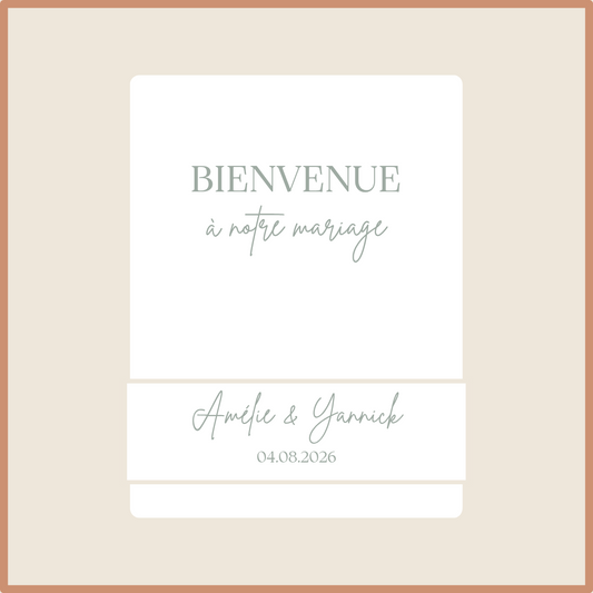 Stickers personnalisés mariage - Amélie & Yannick
