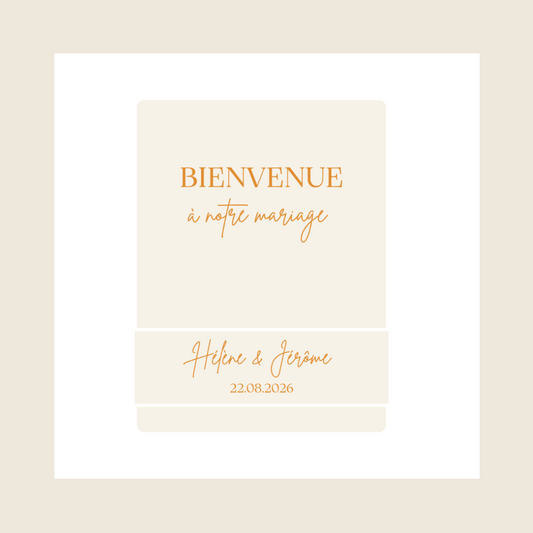 Stickers personnalisés - Mariage Hélène & Jérôme