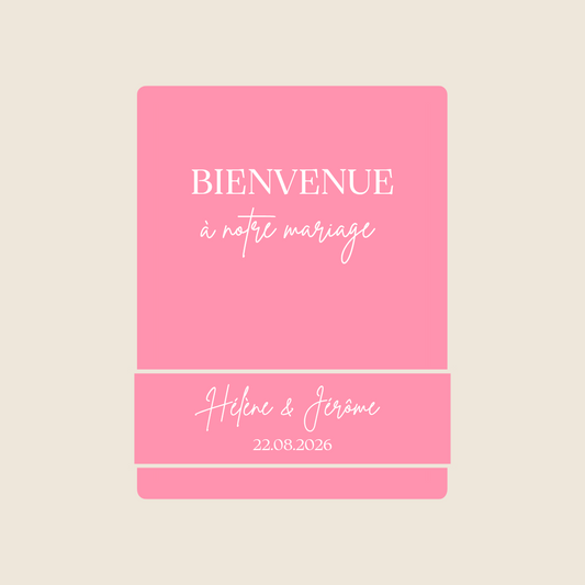 Création et pose stickers - Mariage Hélène & Jérôme