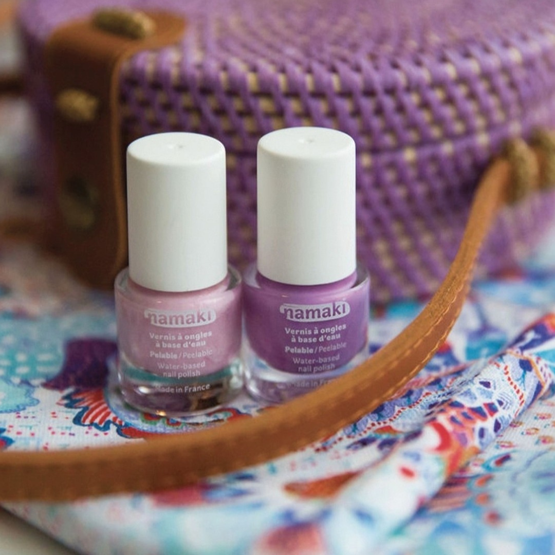 Coffret 3 vernis Argent - Mauve - Griotte + Lime offerte