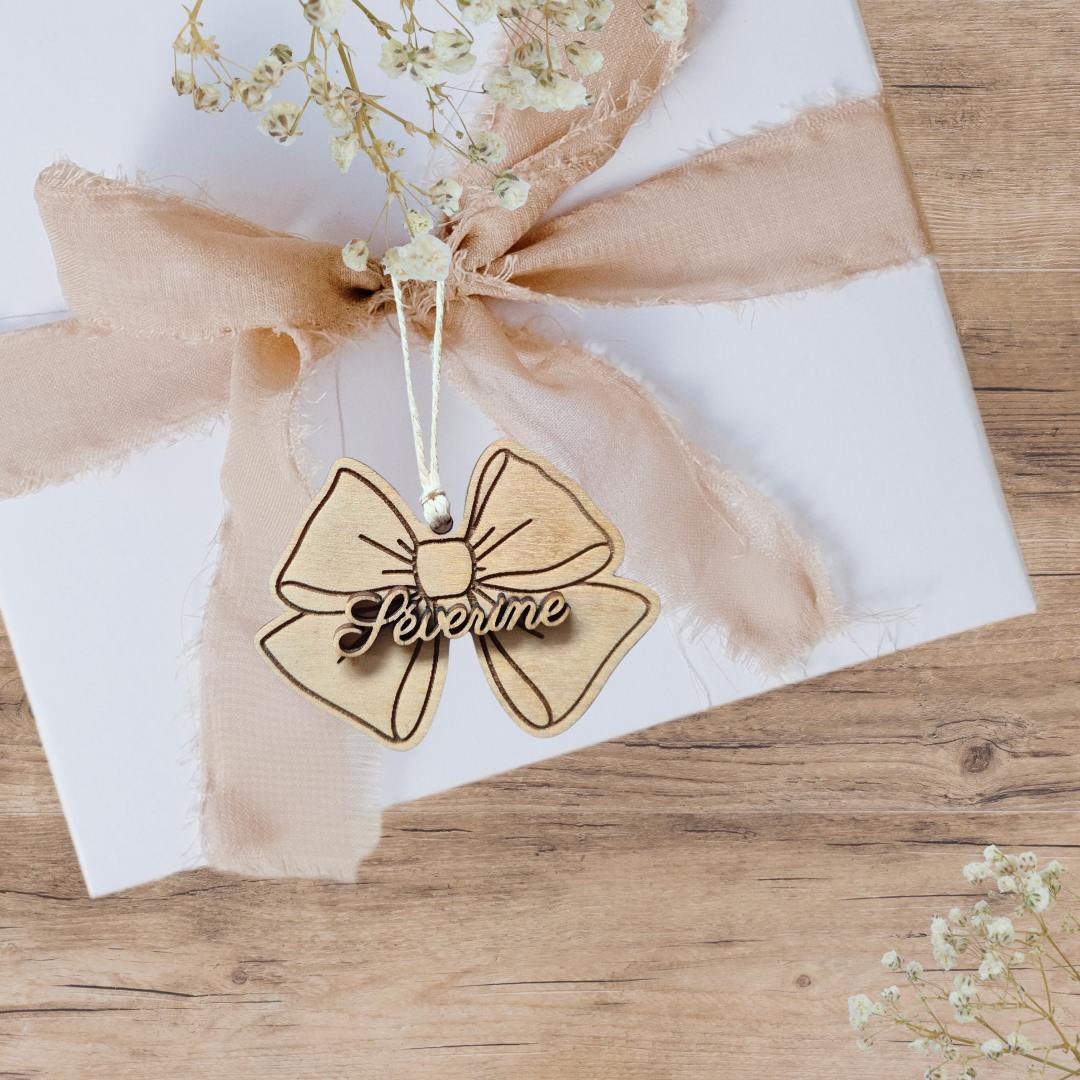 Étiquette cadeau personnalisée - Fêtes