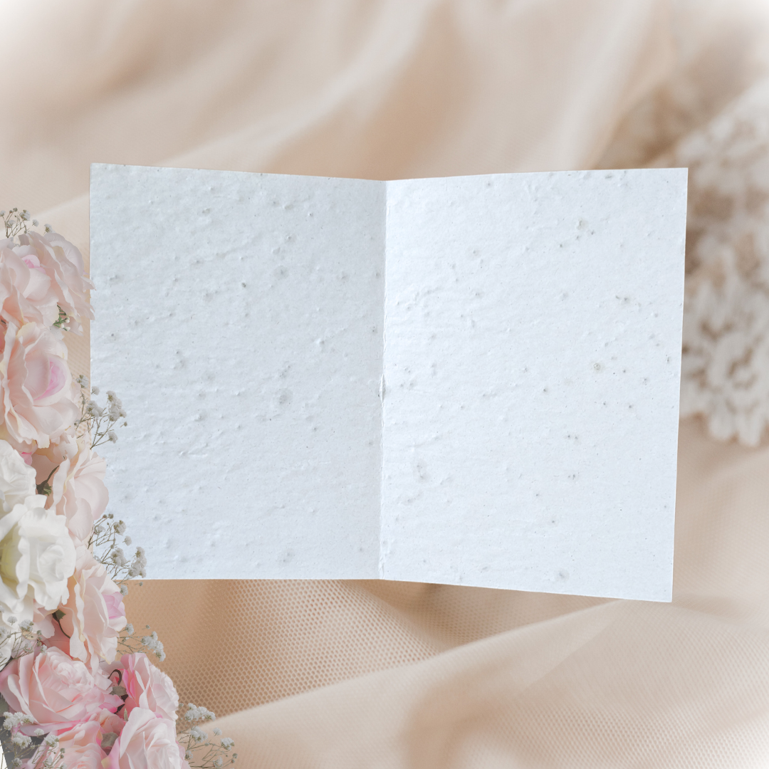 Carte à planter personnalisable Mariage