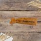 Porte-clés Super maître - collection velours camel, texte blanc ou noir - personnalisable