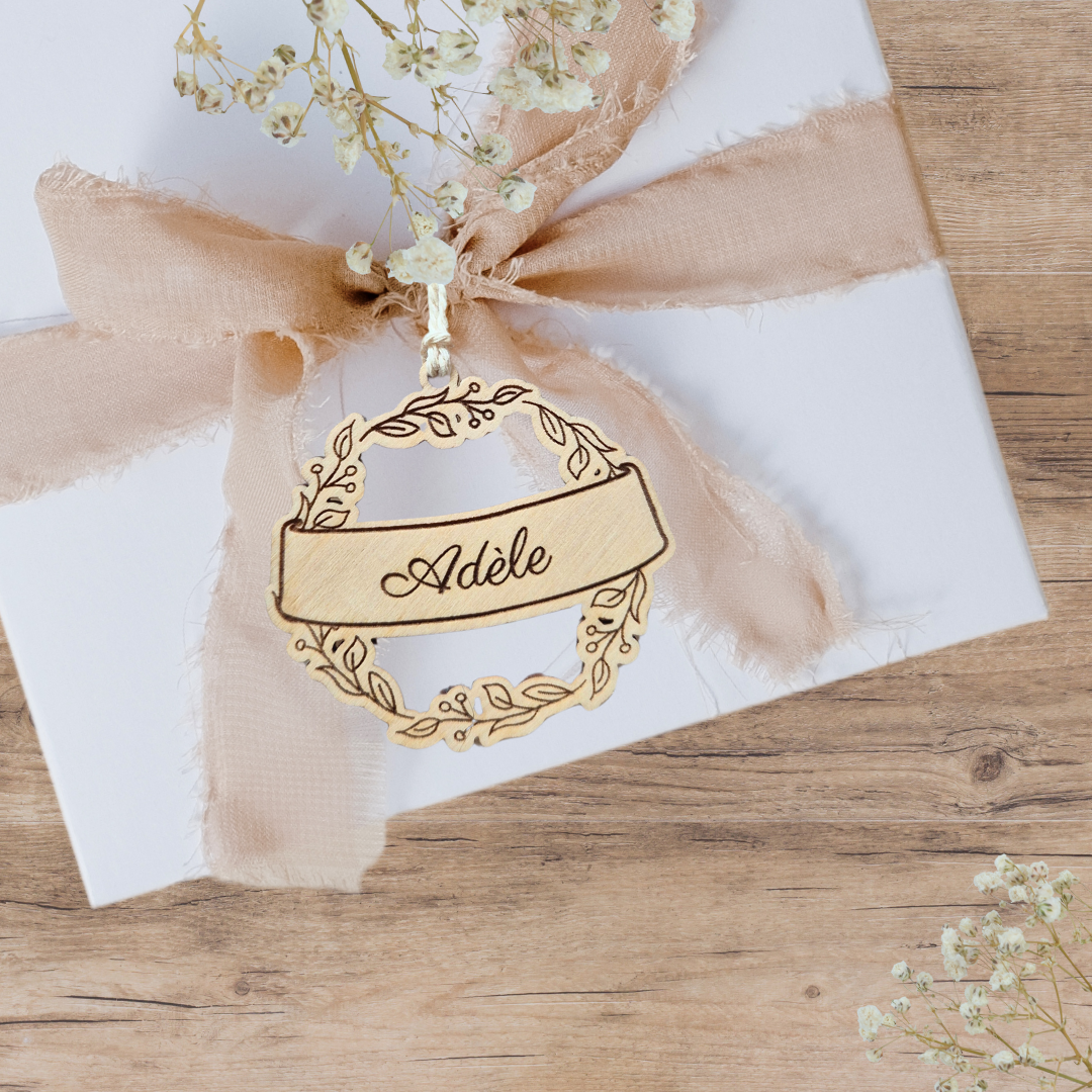 Étiquette cadeau personnalisée - Fêtes