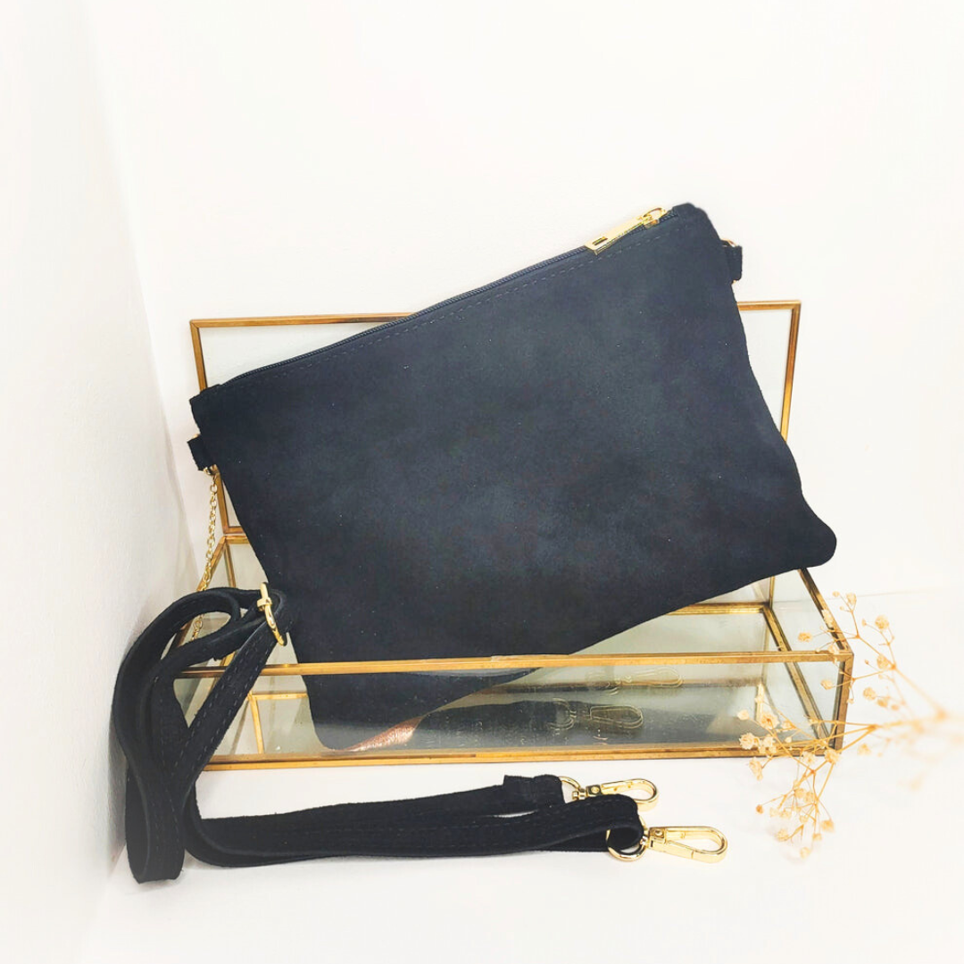 Pochette bandoulière en cuir