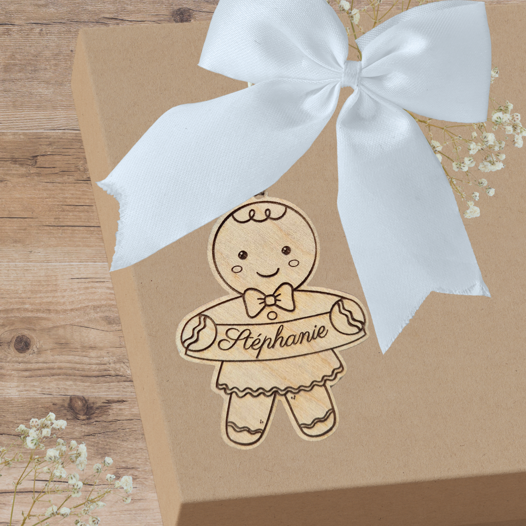 Étiquette cadeau personnalisée - Fêtes