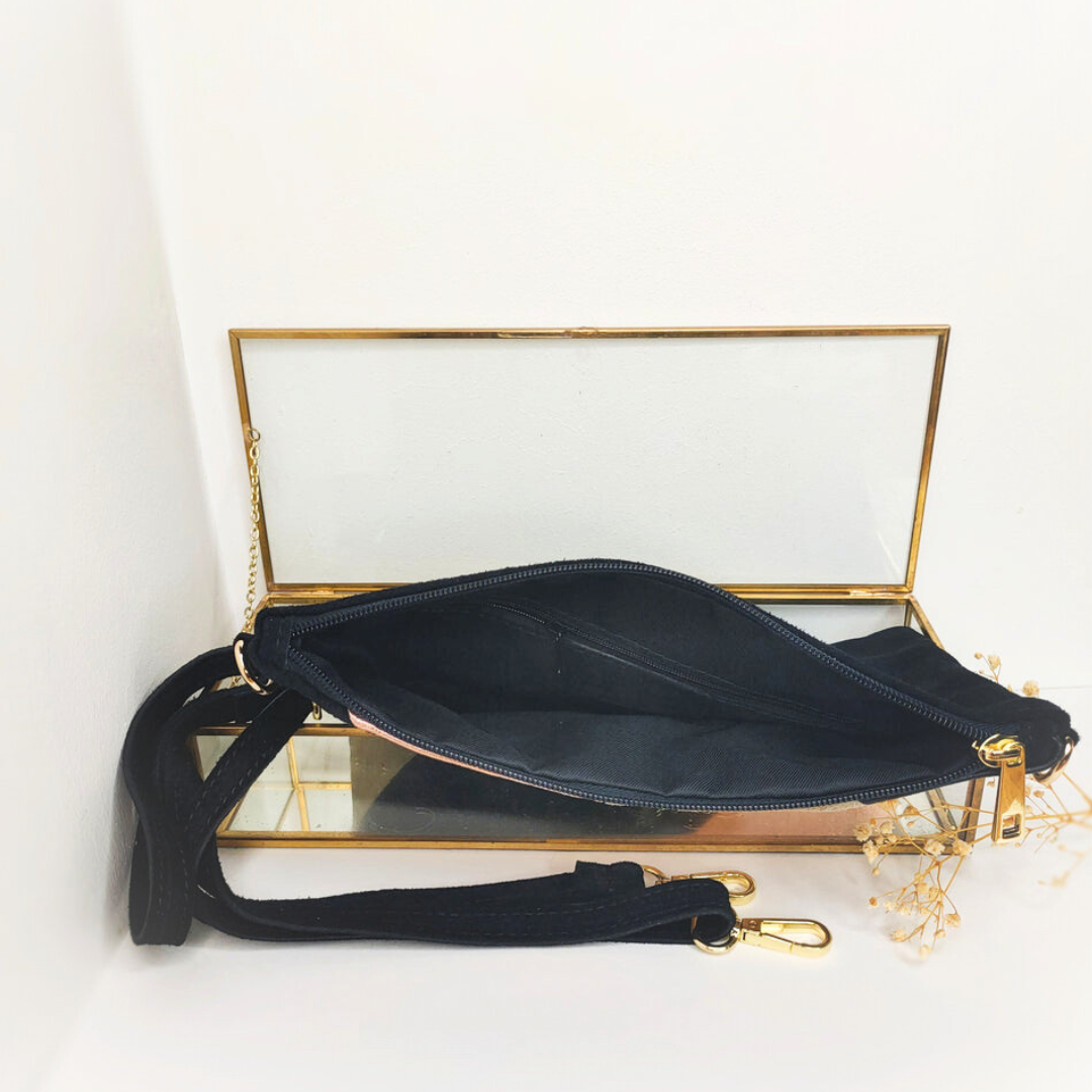 Pochette bandoulière en cuir