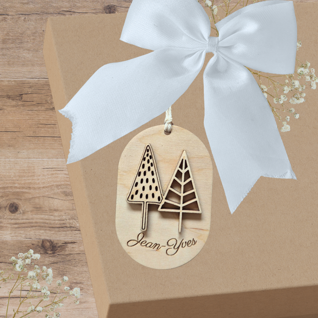 Étiquette cadeau personnalisée - Fêtes