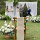 Panneau de chaise commémoratif mariage en tissu personnalisé – Hommage aux êtres chers – Version élégance
