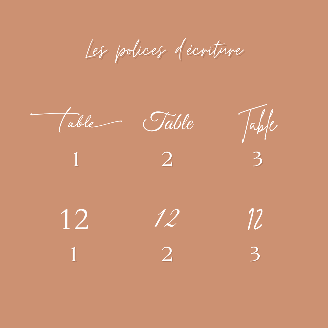 Sticker personnalisé numéro de table - Mariage & Événement