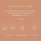 Sticker personnalisé numéro de table - Mariage & Événement