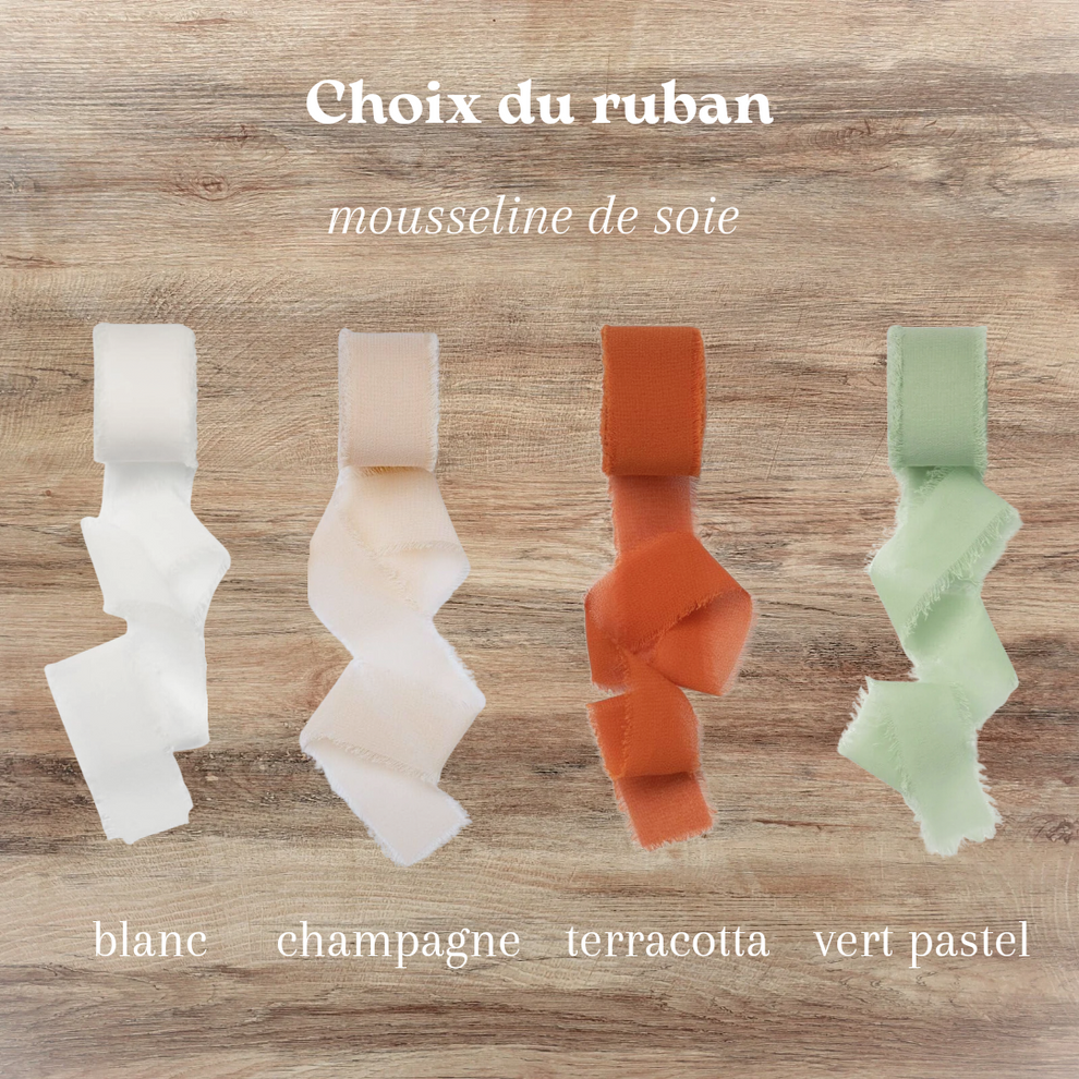 Suspension médaillon fleurs séchées personnalisée - Cadeau mamie