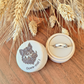 Boîte à bague en bois personnalisée