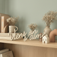 Phrase décorative murale - Viens on s'aime