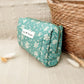 Trousse Ciao Boum 100% coton fleurie/vert
