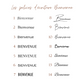 Stickers personnalisés pour panneau de bienvenue - Mariage & Événement