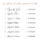 Stickers personnalisés pour panneau de plan de table - Mariage & Événement