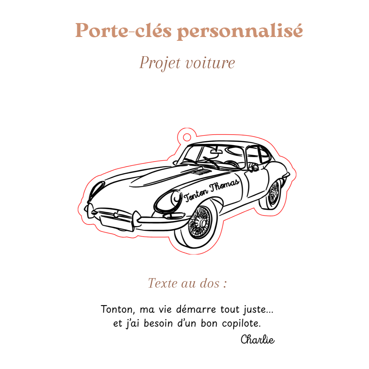 Porte-clés personnalisé