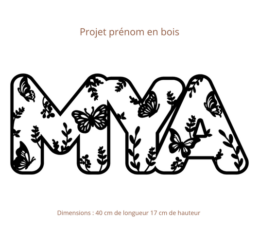 Prénom en bois sur-mesure