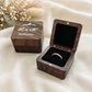 Boîte à alliance en bois personnalisée - Mariage