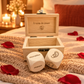 Coffret de dés en bois - Jeu romantique sur mesure