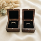 Boîte à alliance en bois personnalisée - Mariage