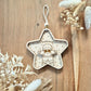 Suspension étoile & bonhomme de pain d'épices personnalisée