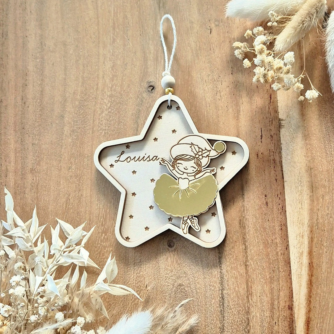 Suspension étoile & danseuse personnalisé