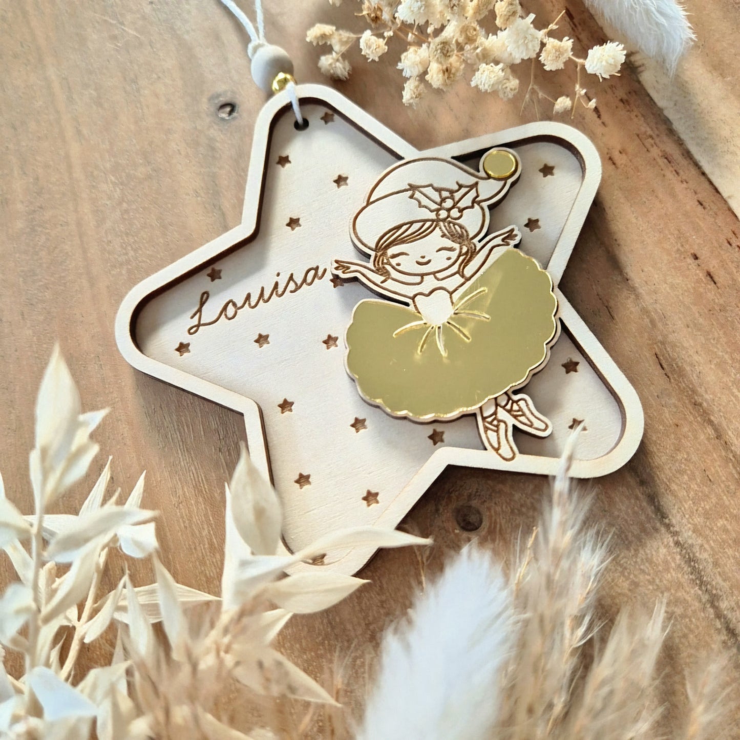 Suspension étoile & danseuse personnalisé
