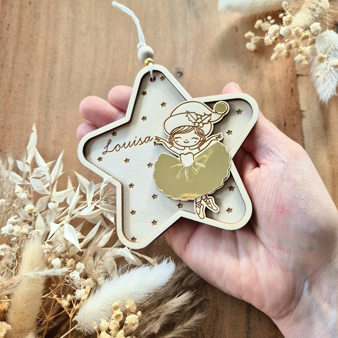 Suspension étoile & danseuse personnalisé